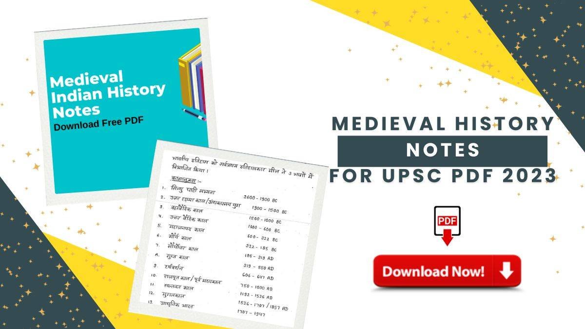 Medieval History Notes For Upsc PDF 2023