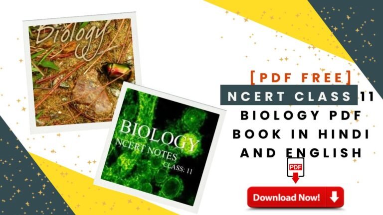 [PDF Free] Ncert Class 11 Biology PDF Book In Hindi And English